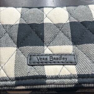Vera Bradley Black and Cream Wallet with Chain